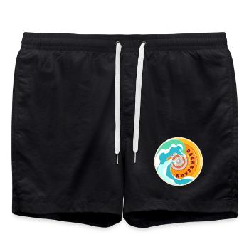 Surfskate Lover - Swim Trunks - black - Front - AI Model Male 185 light (185cm)