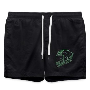 Casque - Short de bain - noir - Devant - AI Model Male 185 light (185cm)