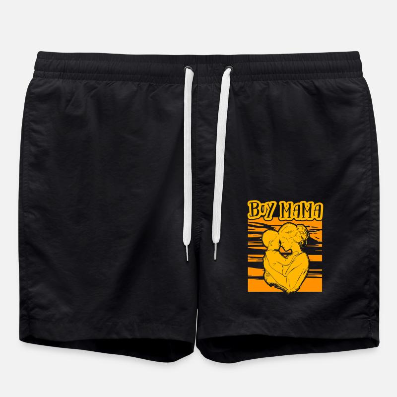 Boy Mama - Swim Trunks - black