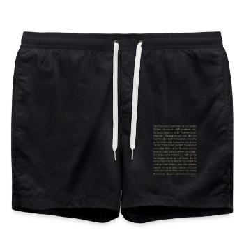 Hesekiel ezekiel 25-17 Bibel - Badeshorts - Schwarz - Vorne - AI Model Male 185 light (185cm)
