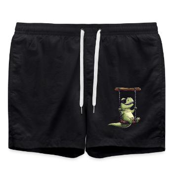 Cool Dino sur les lunettes de soleil Swing T-Rex - Short de bain - noir - Devant - AI Model Male 185 light (185cm)