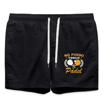 Je ne peux pas J’ai Padel Tennis Joueurs de padel - Short de bain - noir - Devant - AI Model Male 185 light (185cm)