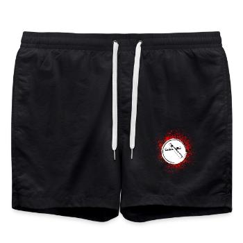 Symbole du cigare - Short de bain - noir - Devant - AI Model Male 185 light (185cm)
