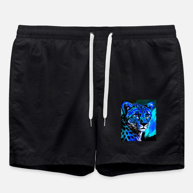 Portrait de guépard - Short de bain - noir