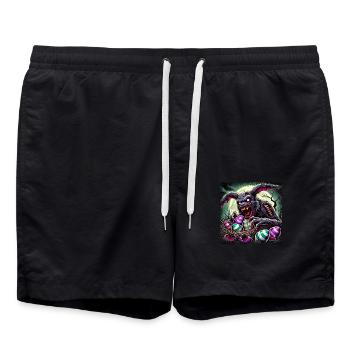 Wendigo Monstre Cerf Loup-garou de Pâques Horreur - Short de bain - noir - Devant - AI Model Male 185 light (185cm)