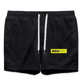 Malle 2025 - Badeshorts - Schwarz - Vorne - AI Model Male 185 light (185cm)