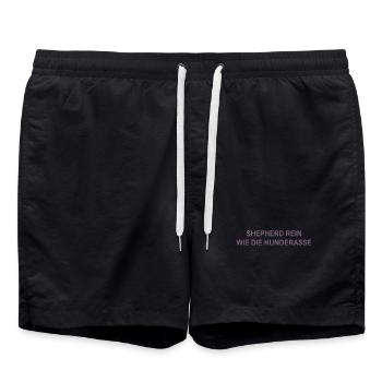 Scheppert rein wie Aussie Hund Australian Shepherd - Badeshorts - Schwarz - Vorne - AI Model Male 185 light (185cm)