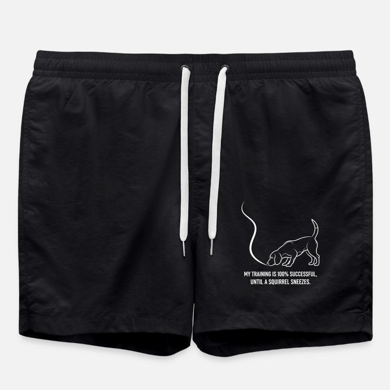 Training until the sneeze - Swim Trunks - black