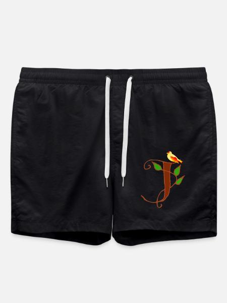 kanarienvogel j - Badeshorts - Schwarz