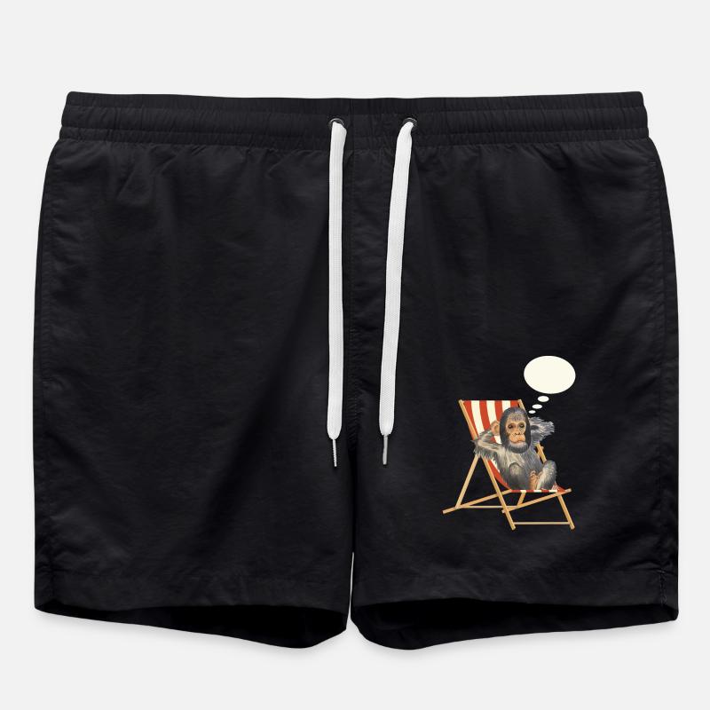 Monkey Dream Holiday Deckchair - Swim Trunks - black