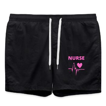 INFIRMIÈRE - Short de bain - noir - Devant - AI Model Male 185 light (185cm)
