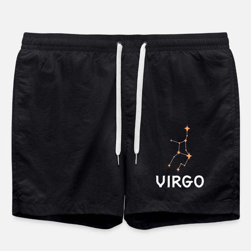 Sternzeichen Jungfrau - Badeshorts - Schwarz