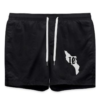 IØ, série Ile d'Oléron - Short de bain - noir - Devant - AI Model Male 185 light (185cm)