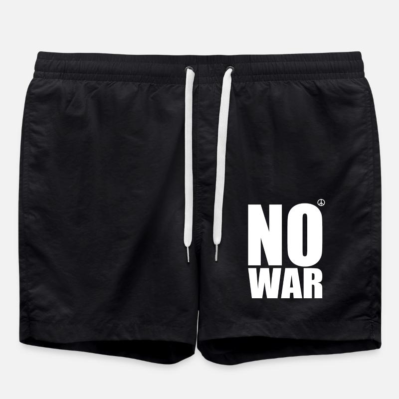 No war - Short de bain - noir