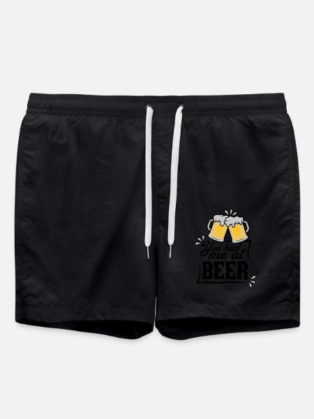 Persuades beer saying - Swim Trunks - black