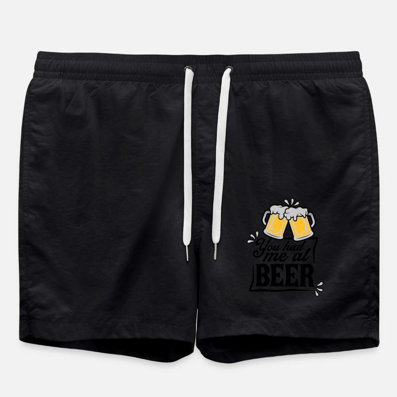 Persuades beer saying - Swim Trunks - black