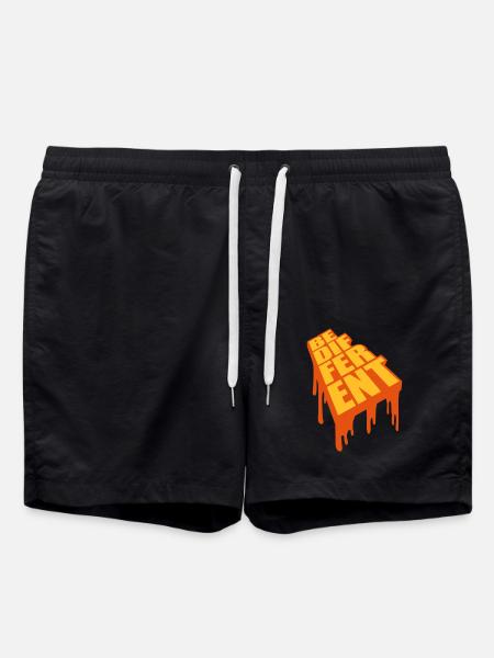 Be different Logo Design - Swim Trunks - black