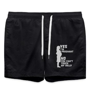 can t touch my - Badeshorts - Schwarz - Vorne - AI Model Male 185 light (185cm)
