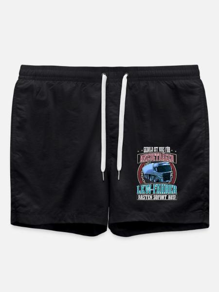 LKW Fahrer - Badeshorts - Schwarz