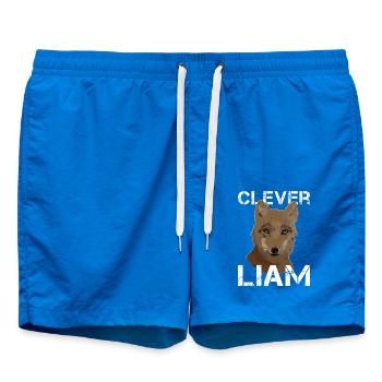 Liam's birthday Liam - Swim Trunks - cobalt blue - Front