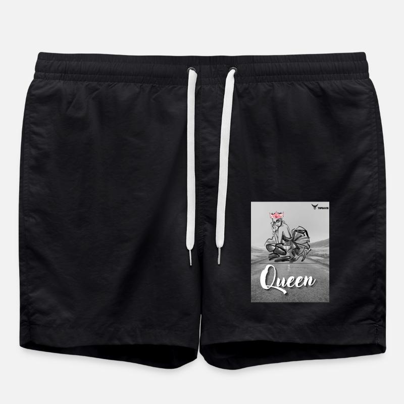 Queen - Swim Trunks - black
