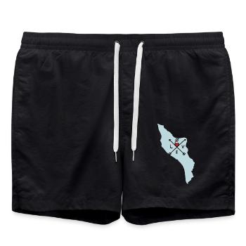 Il d'oléron love all directions - Swim Trunks - black - Front - AI Model Male 185 light (185cm)