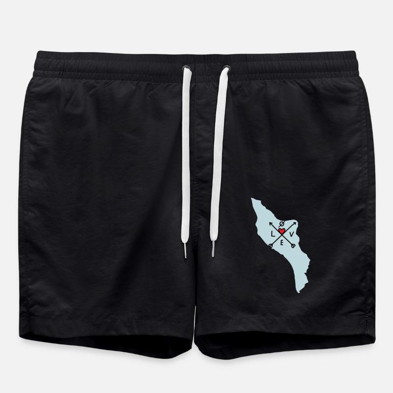 Il d'oléron love toutes directions - Short de bain - noir