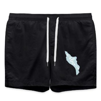 Il d'Oléron I love - Short de bain - noir - Devant - AI Model Male 185 light (185cm)