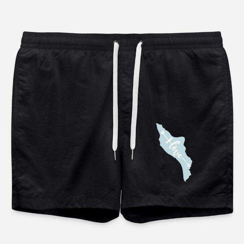 Il d'Oléron I love - Swim Trunks - black