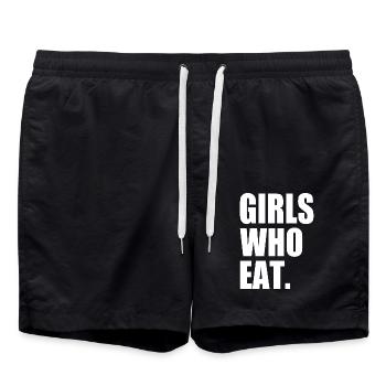 Girls who eat - Short de bain - noir - Devant - AI Model Male 185 light (185cm)