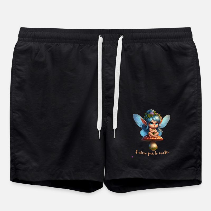 J aime pas le matin - Short de bain - noir