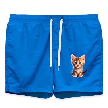 Cute kitten - Swim Trunks - cobalt blue - Front