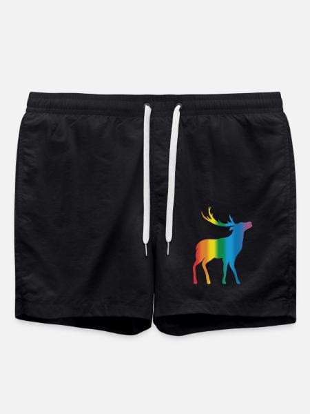 Deer - Swim Trunks - black