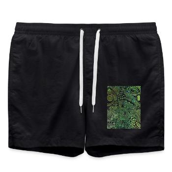 Urban Graphics - Swim Trunks - black - Front - AI Model Male 185 light (185cm)