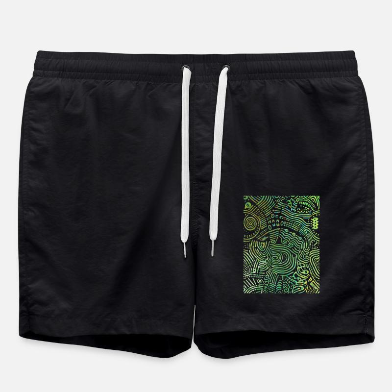 Urban Graphics - Swim Trunks - black