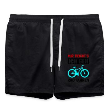 J’en ai assez du vélo - Short de bain - noir - Devant - AI Model Male 185 light (185cm)