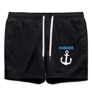 North Sea - Swim Trunks - black - Front - AI Model Male 185 light (185cm)