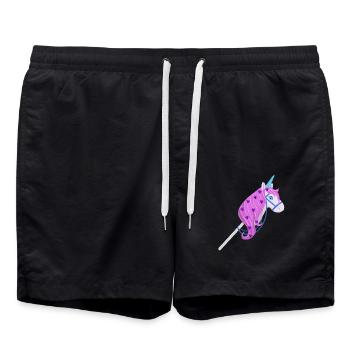 Équitation de loisir - Short de bain - noir - Devant - AI Model Male 185 light (185cm)