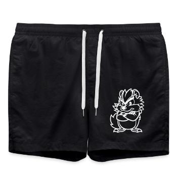 igel - Badeshorts - Schwarz - Vorne - AI Model Male 185 light (185cm)
