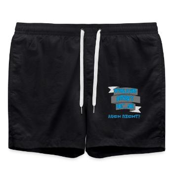 “Offiziell 18 Jahre Alt: Jetzt Wird Es Ernst… Oder - Badeshorts - Schwarz - Vorne - AI Model Male 185 light (185cm)