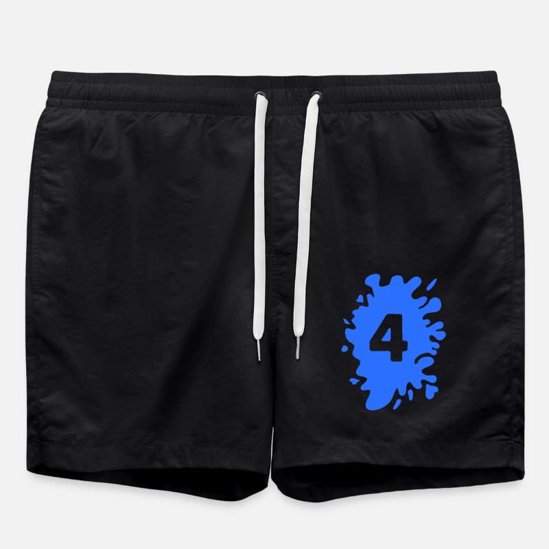 Klecks 4 - Badeshorts - Schwarz