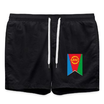 Eritrea Erey - Badeshorts - Schwarz - Vorne - AI Model Male 185 light (185cm)