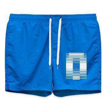 INITIAL T - Swim Trunks - cobalt blue - Front