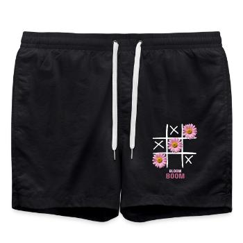 Bloom Boom - Swim Trunks - black - Front - AI Model Male 185 light (185cm)