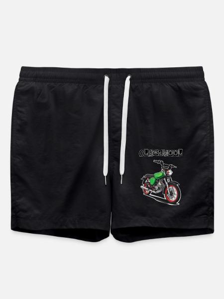 S51 (green) // Illustration - Swim Trunks - black