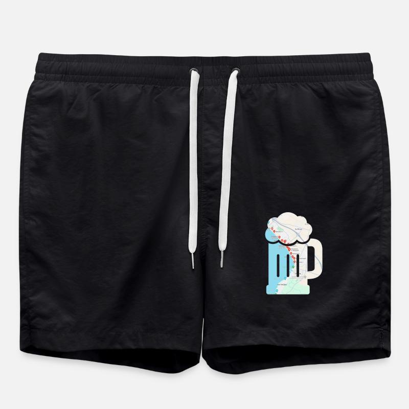 Malle-Bierglas - Badeshorts - Schwarz