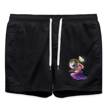 Princesse devant le miroir - Short de bain - noir - Devant - AI Model Male 185 light (185cm)