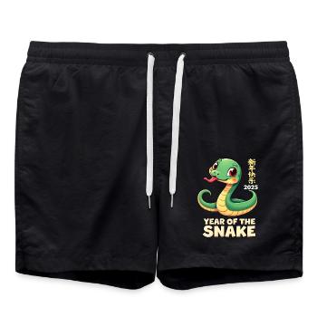 Fête du Nouvel An - Chine 2025 - Short de bain - noir - Devant - AI Model Male 185 light (185cm)