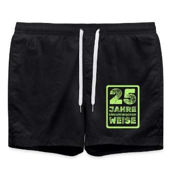 Proverbe 25 - Short de bain - noir - Devant - AI Model Male 185 light (185cm)
