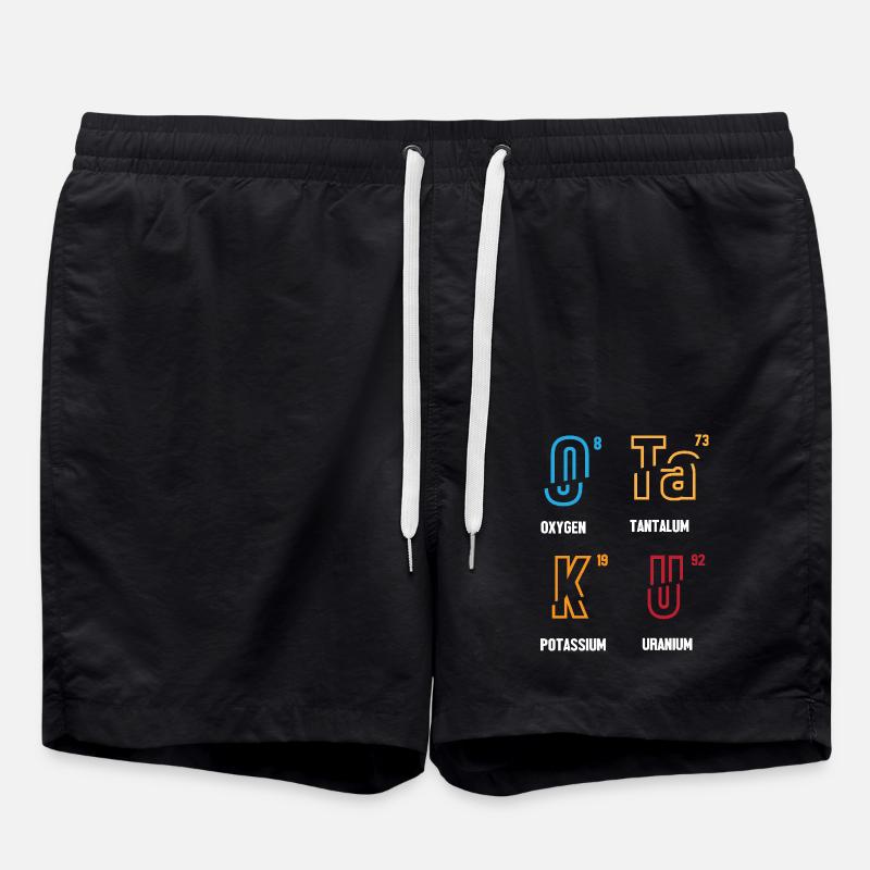 Periodensystem - Badeshorts - Schwarz